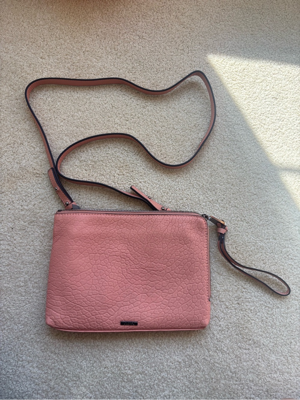 Vince Camuto Mauve Crossbody Leather Bag